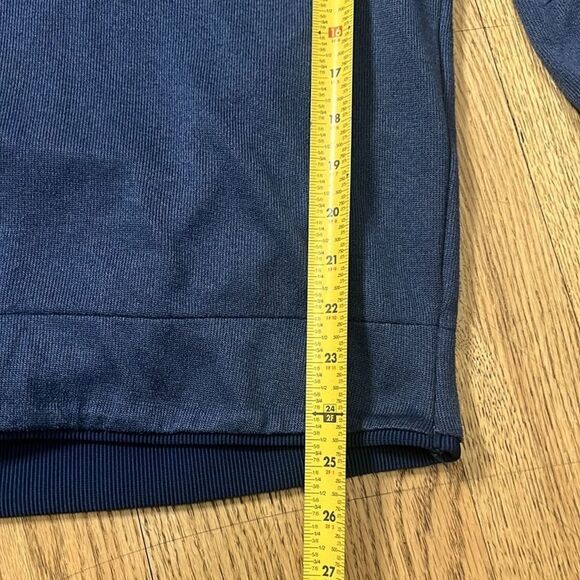 UNDERARMOUR GOLF LOOSE 1/4 ZIP SNAP LONG‎ SLEEVE GOLDGEAR SWEARER SIZE L - Picture 6 of 9